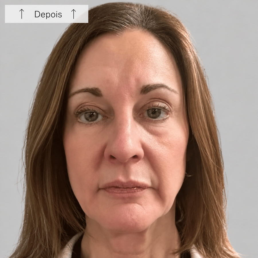 Depois do uso do FaceMassager