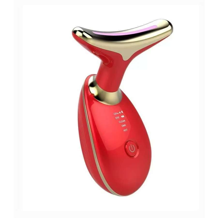 FaceMassager na cor Vermelho