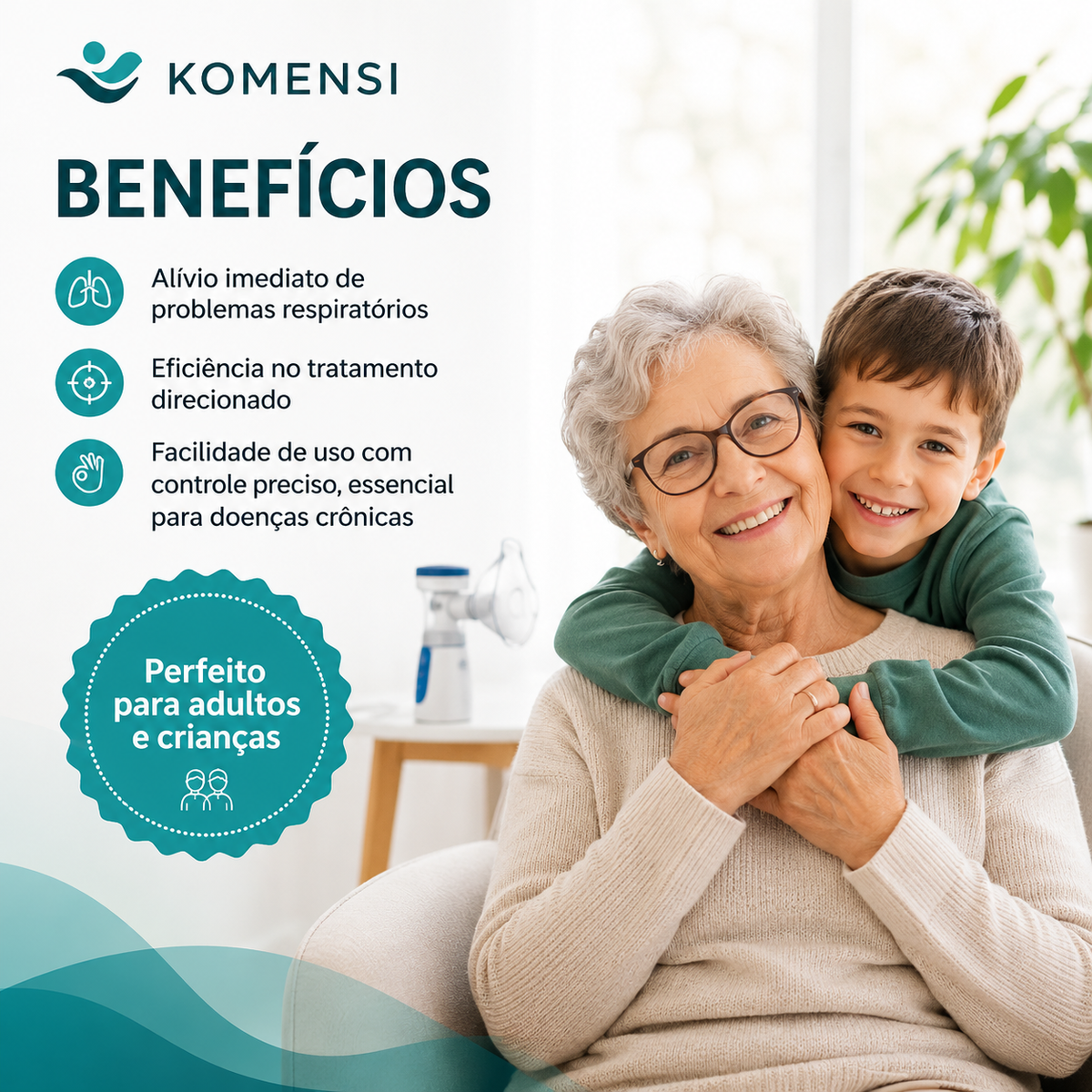 Benefícios do nebulizador portátil NebuGo para a rotina de adultos e crianças